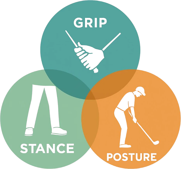 Detailed breakdown of essential swing components with visual aids and annotations for clarity.